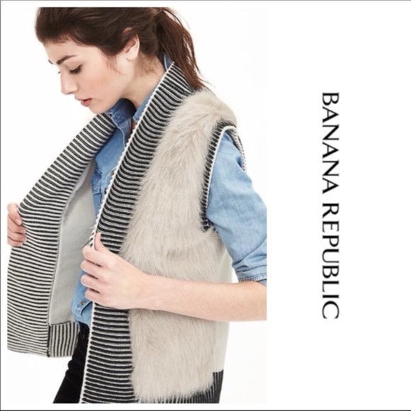 Banana Republic Faux Fur Vest. Women’s size small. New without tags. - Picture 8 of 8